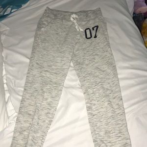 Grey jogger sweat pants